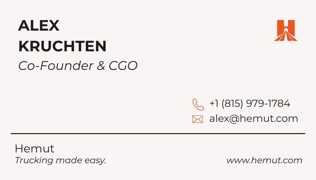 Business card front