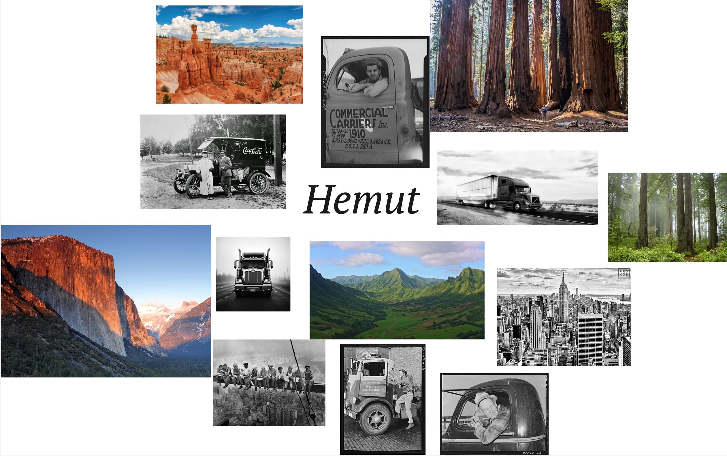 Hemut rebrand moodboard