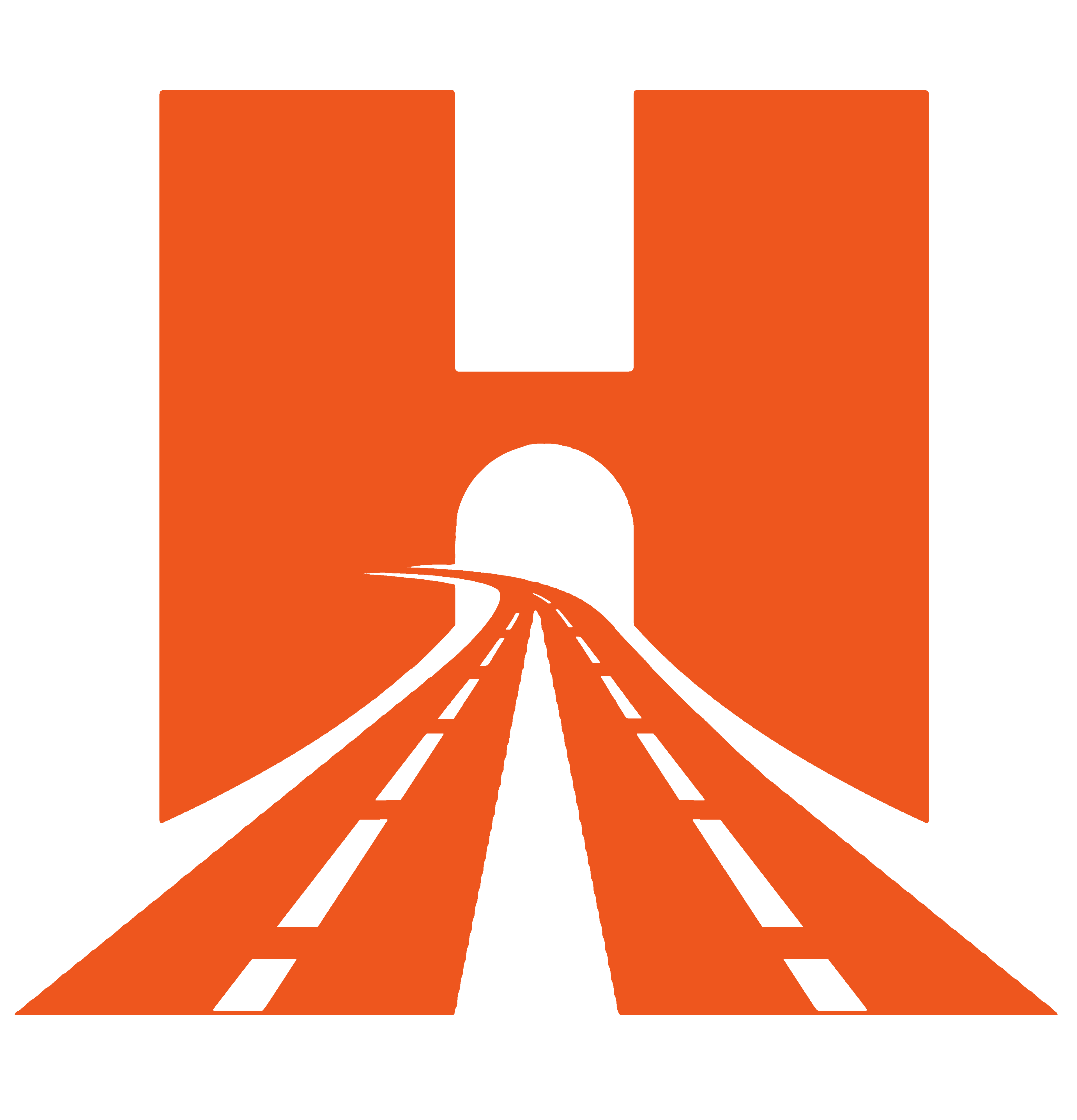 H with road logo